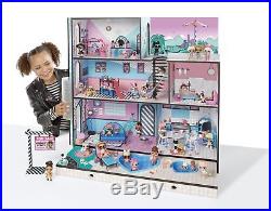 LOL Surprise Big Doll House Wooden Dollhouse Furniture Set Playset Toy For Girls