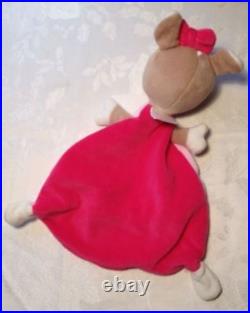 LOVEY DouDou Pusblu Pink Reindeer Baby Security Blanket Soft Toy Mushroom