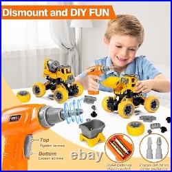 LUDILO Take Apart Toys for 3 4 5 Year Old Boys Girls 4PCS Construction Toys F