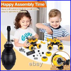 LUDILO Take Apart Toys for 3 4 5 Year Old Boys Girls 4PCS Construction Toys F