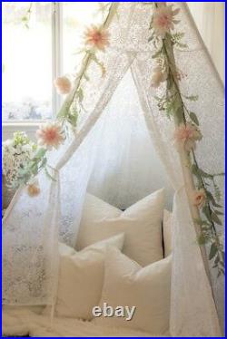Lace Girls Teepee Tent Kids Adults Indoor Outdoor Wedding Party Garden Decor