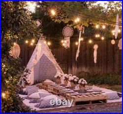 Lace Girls Teepee Tent Kids Adults Indoor Outdoor Wedding Party Garden Decor
