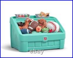 Large Toy Chest Box Art Lid Storage Organizer Plastic Kids Girl Boy Toys New