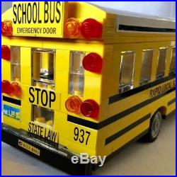 Lego City Custom Design & Built Yellow Large School Bus, For Boys & Girls, NEW