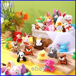 Leyndo Valentines'S Day Gifts for Kids 200 Pcs Mini Stuffed Animals Bulk Tiny