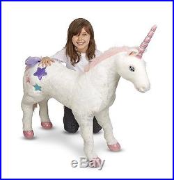 Lifelike Unicorn Stuffed Animal For My Princess Little Girl Ride On Plush Toy