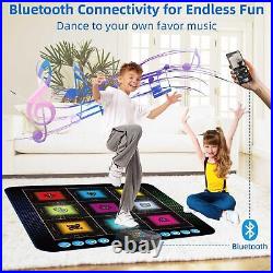 Light Up Dance Mat, Toy Gift for Girls Boys 3-10, Wireless Dance Pad with 9 Lig