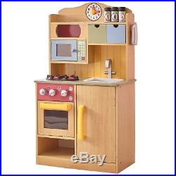 Little Chef Kids Wooden Toys PlaySet Kitchen Food Christmas Gift For Boys Girls