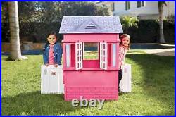 Little Tikes Cape Cottage House, Pink Pretend Playhouse for Girls Boys Kids