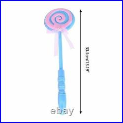 Lollipop Glow Sticks Kids LED Light-Up Toy Girls Princess Flashing Wand 8 Pack