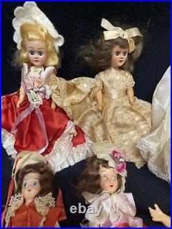 Lot 15 Antique Childrens Girl Dolls Dresses Moving Eyes Toys Vintage Collection