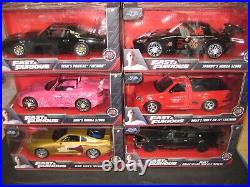 Lot Of 6 Different 1/24 Fast And Furious Diecasts