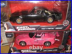 Lot Of 6 Different 1/24 Fast And Furious Diecasts