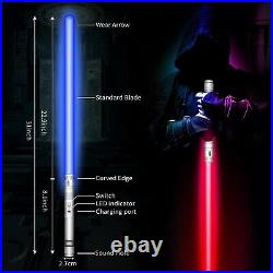 Lukidy 2Pack Lightsaber Metal Hilt 12 Colors, Toys for Boys Girls Age 3 4 5 6