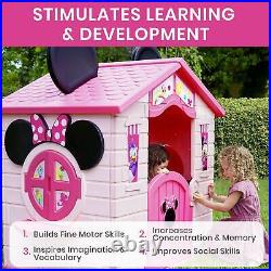 MINNIE MOUSE Plastic Indoor/Outdoor Pretend Playhouse Toy Girl EASY ASSEMBLY