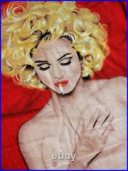 Madonna New Bad Girl Vibrant Fire Red Erotica Sex Book Promo Boy Toy Beach Towel