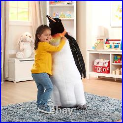 Melissa & Doug Giant Emperor Penguin Lifelike Plush Standing Stuffed Animal New