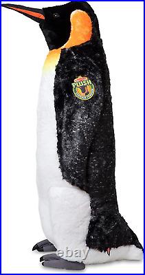 Melissa & Doug Giant Emperor Penguin Lifelike Plush Standing Stuffed Animal New