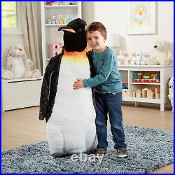 Melissa & Doug Giant Emperor Penguin Lifelike Plush Standing Stuffed Animal New