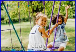 Metal Swing Set Boys Girls Kid Playground Glider Outdoor Backyard Fun Heavy Duty