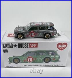 Mini GT x Kaido House 164 Datsun 510 Wagon Hanami V1 Green KHMG013 Chase