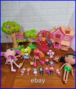 Mini Lalaloopsy lot Treehouse Playset with Dolls, Toys, Accessories, Pets