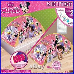Minnie Mouse Bed Tent Kids Playhouse Princess Fun House Castle Toys Girls Gift