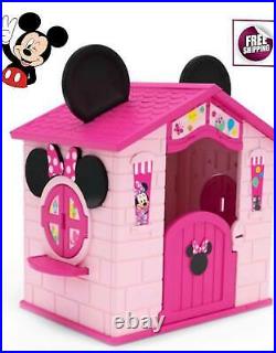 Minnie Mouse Cottage Playhouse Patio Outdoor Indoor Play House Kids Girls Boys