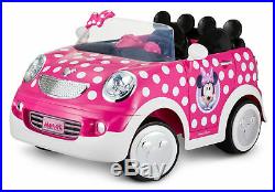 Minnie Mouse Electric Car that Works Race Toy for Kids Girl 12V Battery Kid Trax
