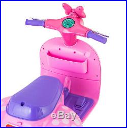 Minnie Mouse Scooter with Doll Sidecar 6-Volt Ride-On Toy Car for Girls Kids