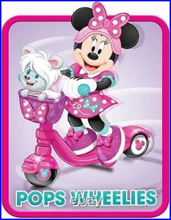 Minnie Mouse Sing & Spin Plush Scooter Brown Mailer Ages 3+ Toy Play Car Race