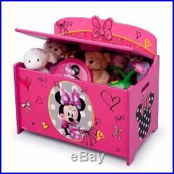 Minnie Mouse Toy Box Pink Boxes For Little Girls Lid Best Storage Chest Shelf