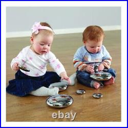 Mirrored Stacking Pebbles Silver 20pk EY04238 Fun Pebbles Home Learning Toy