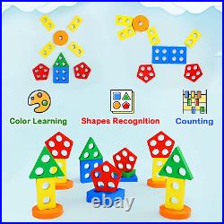 Montessori Toys for 1 to 3-Year-Old Boys Girls Toddlers and Kids Preschool, Wood