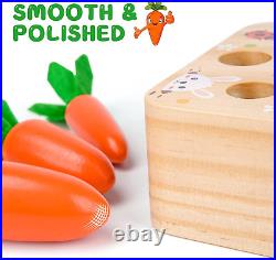 Montessori Wooden Carrot Toys for Baby Toddler Ideal Gift
