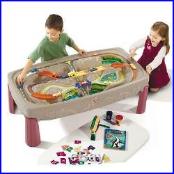 Multi-Child Step2 Deluxe Canyon Road Train & Track Table Toy for Boys & Girls
