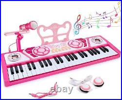 Multifunctional Kids Piano Keyboard Perfect Musical Gift for 3+ Year Old Girls