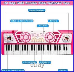 Multifunctional Kids Piano Keyboard Perfect Musical Gift for 3+ Year Old Girls