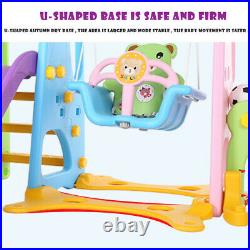 NEW 5 in 1 Swing Set For Backyard Playground Slide Playset Outdoor Toddler Kids