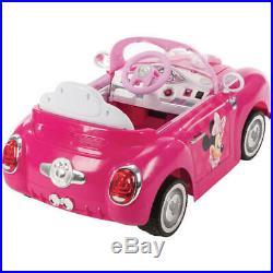 NEW Disney Minnie Mouse Convertible Battery-Powered Ride-On Car Toy for Girls