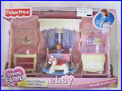 NEW Fisher Price Loving Family Dollhouse NEW ADDITIONS BED TIME BABY GIRL ROOM