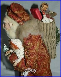 NEW Genuine 16 Norma Decamp SANTA Handmade Little GIRLS & Bag of Toys COME SEE