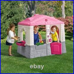 NEW Toddler Girl Playhouse Outdoor Plastic Childs Cottage Play House Toy Kids