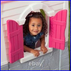NEW Toddler Girl Playhouse Outdoor Plastic Childs Cottage Play House Toy Kids