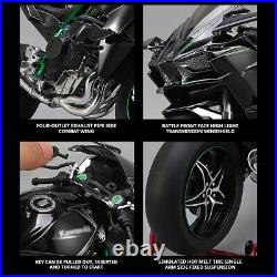 New 16 Kawasaki H2R Bootable Sprayable Dynamic Metal Motorcycle Model kids gift