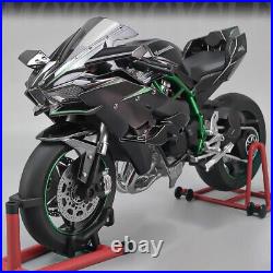 New 16 Kawasaki H2R Bootable Sprayable Dynamic Metal Motorcycle Model kids gift