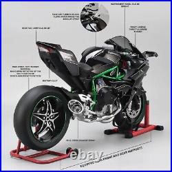 New 16 Kawasaki H2R Bootable Sprayable Dynamic Metal Motorcycle Model kids gift