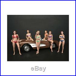 New Bikini Calendar Girls Series II, 6 piece Figurine Set for 1/18 Scale Models