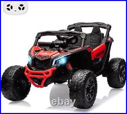 New CAN-AM Licensed 12V Kids Electric Ride on UTV ATV Toys Car EVA Tires Red