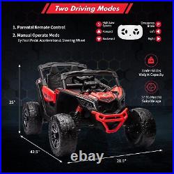 New CAN-AM Licensed 12V Kids Electric Ride on UTV ATV Toys Car EVA Tires Red